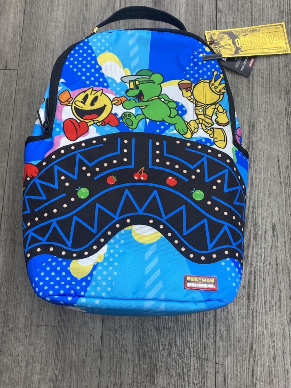 Title: Authentic Sprayground Pac-Man Limited Edition Backpack Description: Auth